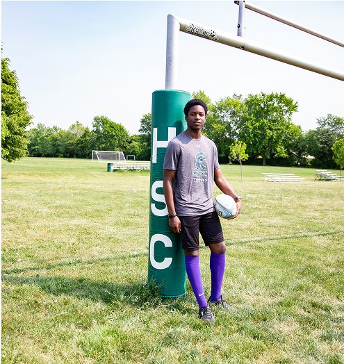 hsc student in football field