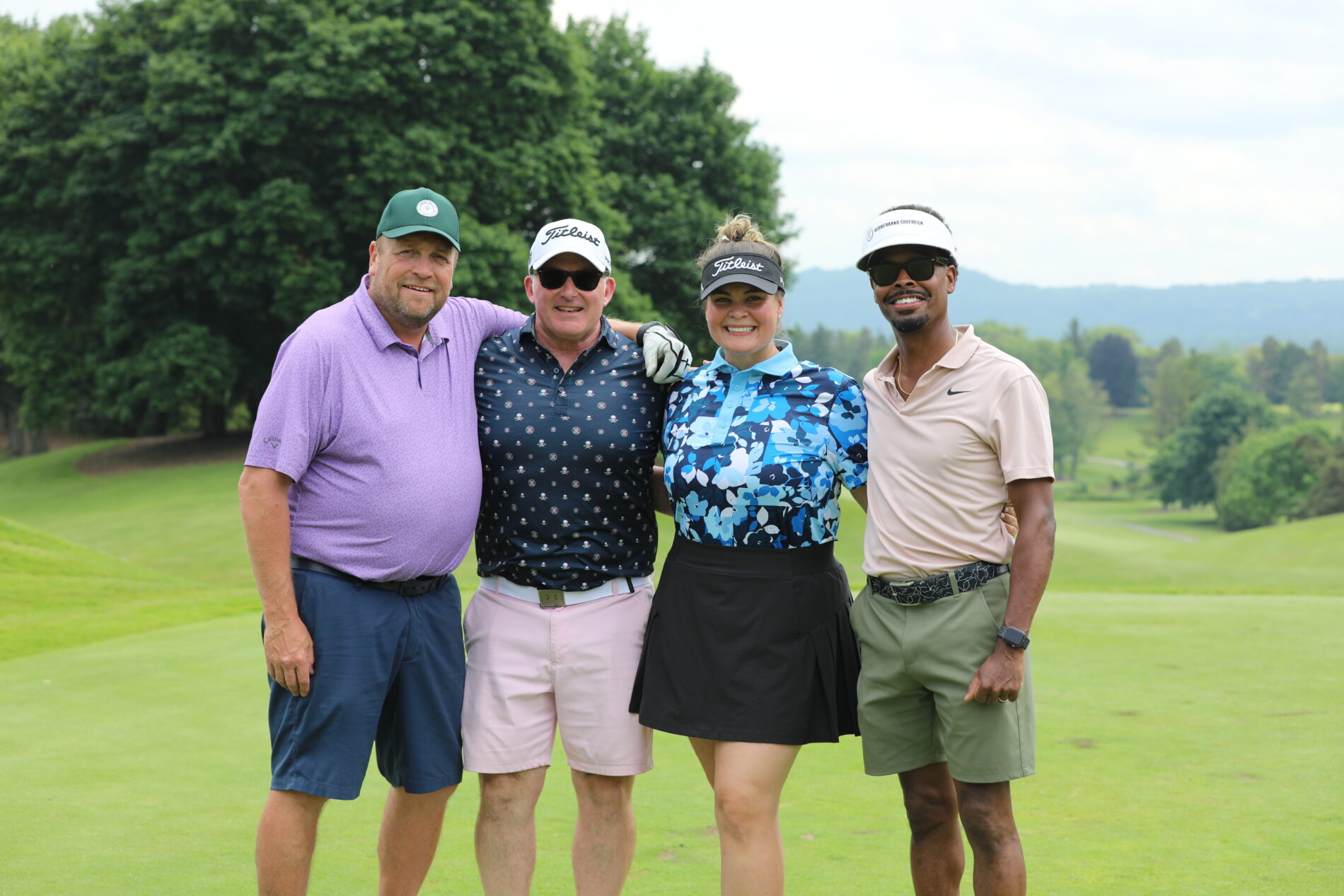 Group of golfers on the green