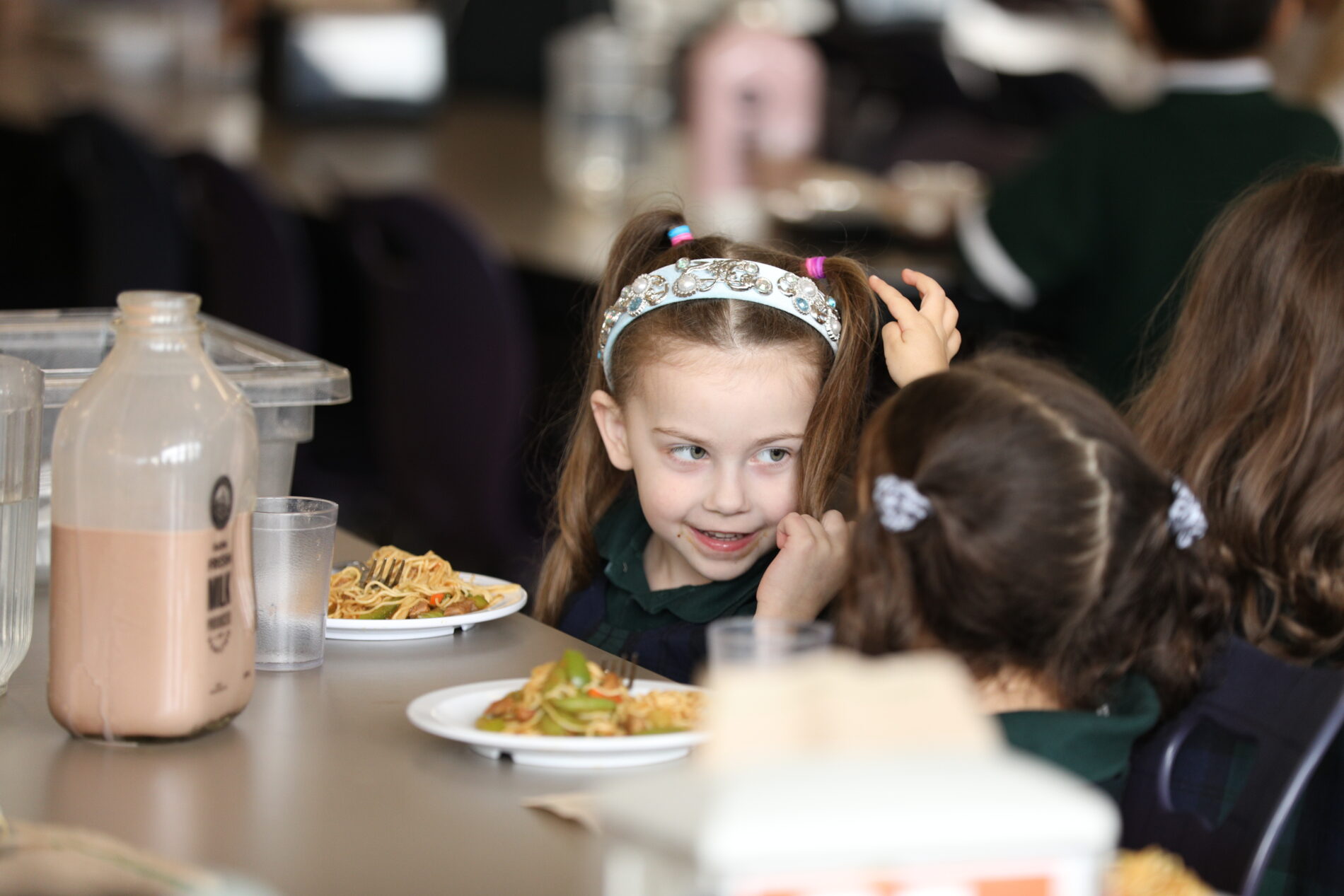 hsc students sitting eating food