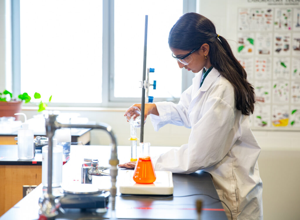 students performing science experiments