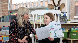 teacher and student talking